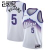 Canotte Bambino Utah Jazz Cody Williams Nike 2025-26 Association Edition Bianco Swingman